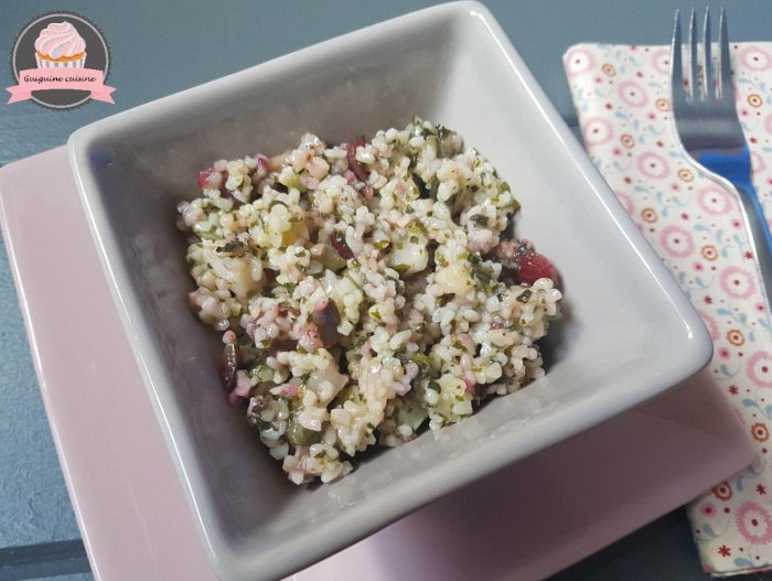 salade boulghour cranberries courgette menthe 1